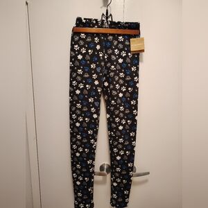 Playful Paw Print Kids Leggings